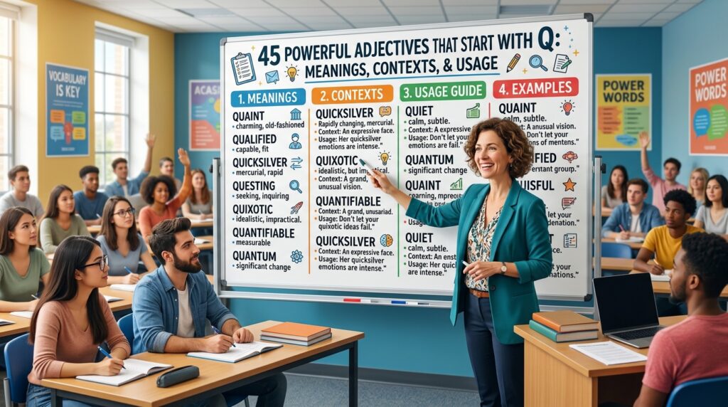 Adjectives That Start With Q