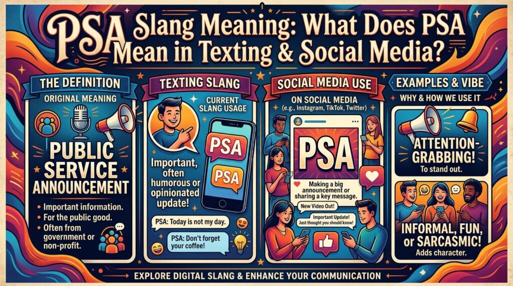 PSA Slang Meaning