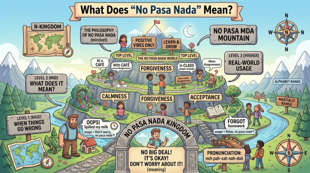 No pasa nada meaning