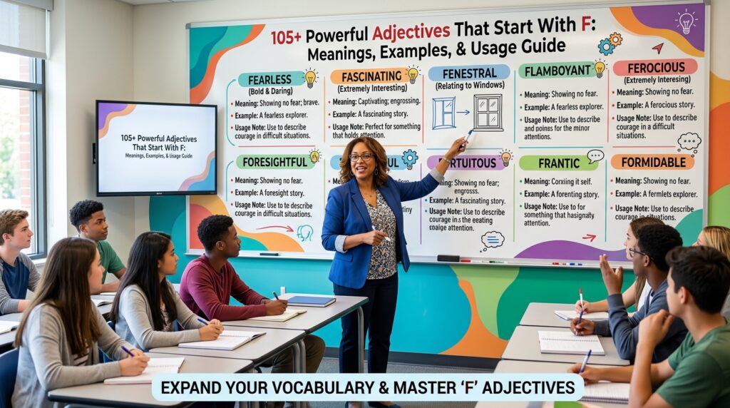 Adjectives That Start With F