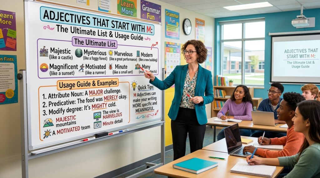Adjectives That Start With M