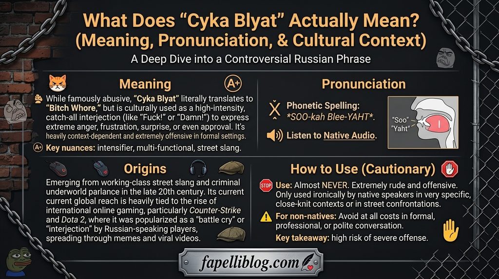 Cyka Blyat Meaning