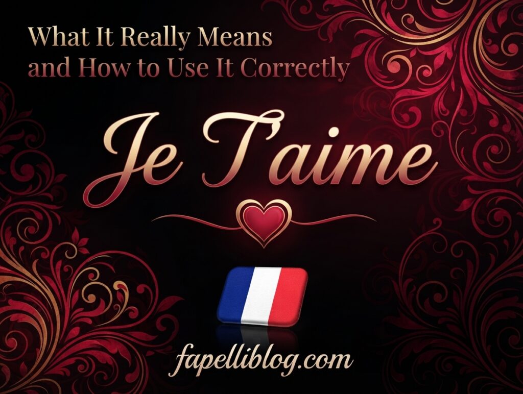 Je T’aime Mean