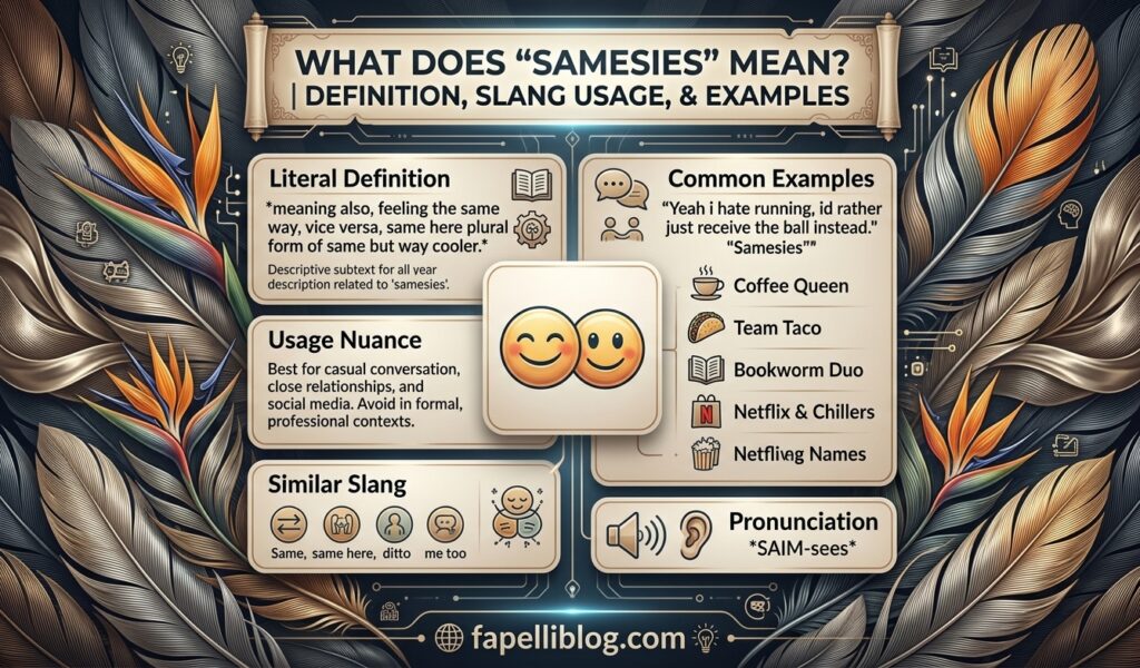 Samesies Mean